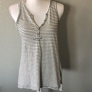 Navy striped tank top